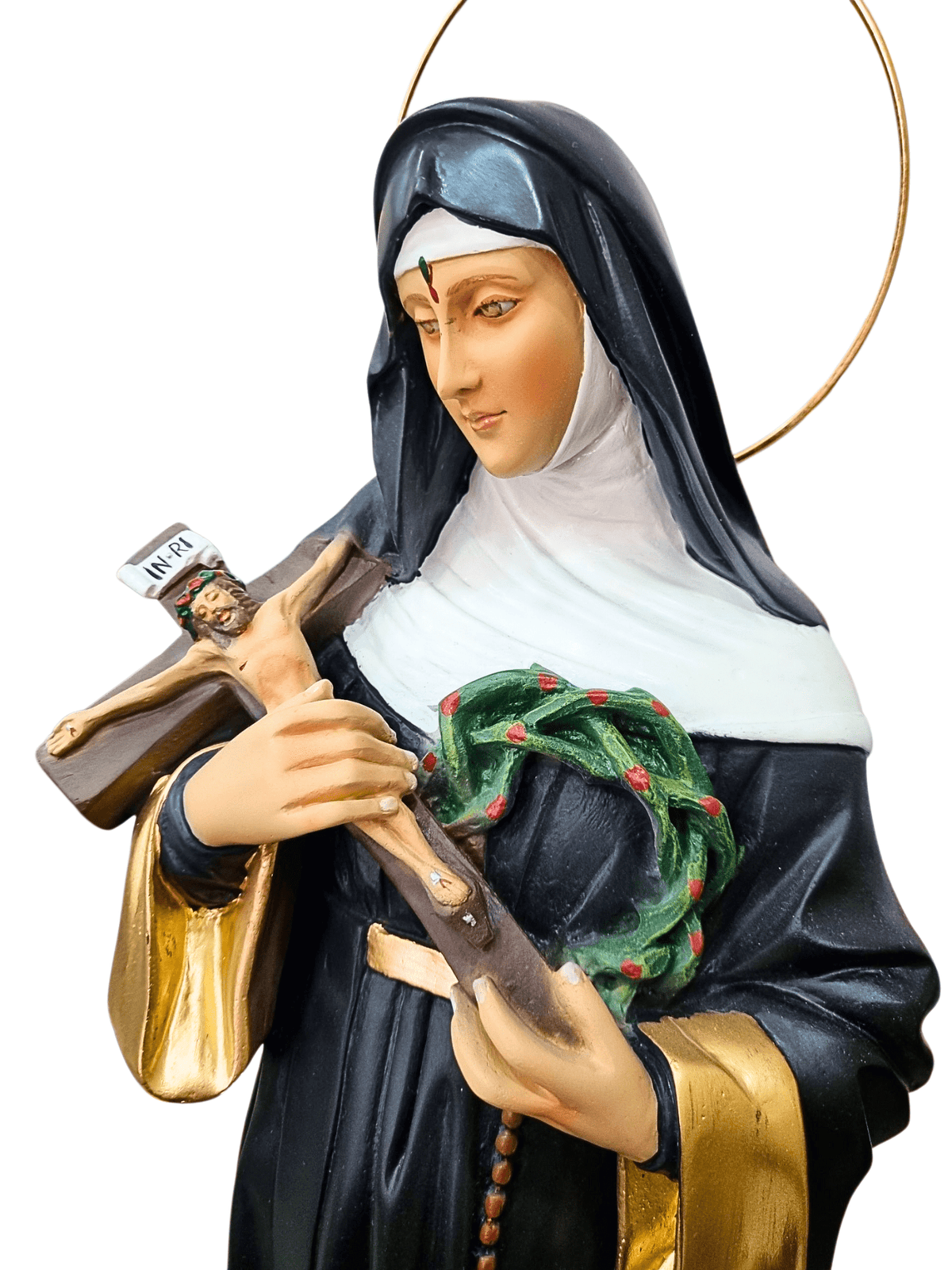 Imagem de Santa Rita 60 cm em Pó de Mármore-TerraCotta Arte Sacra