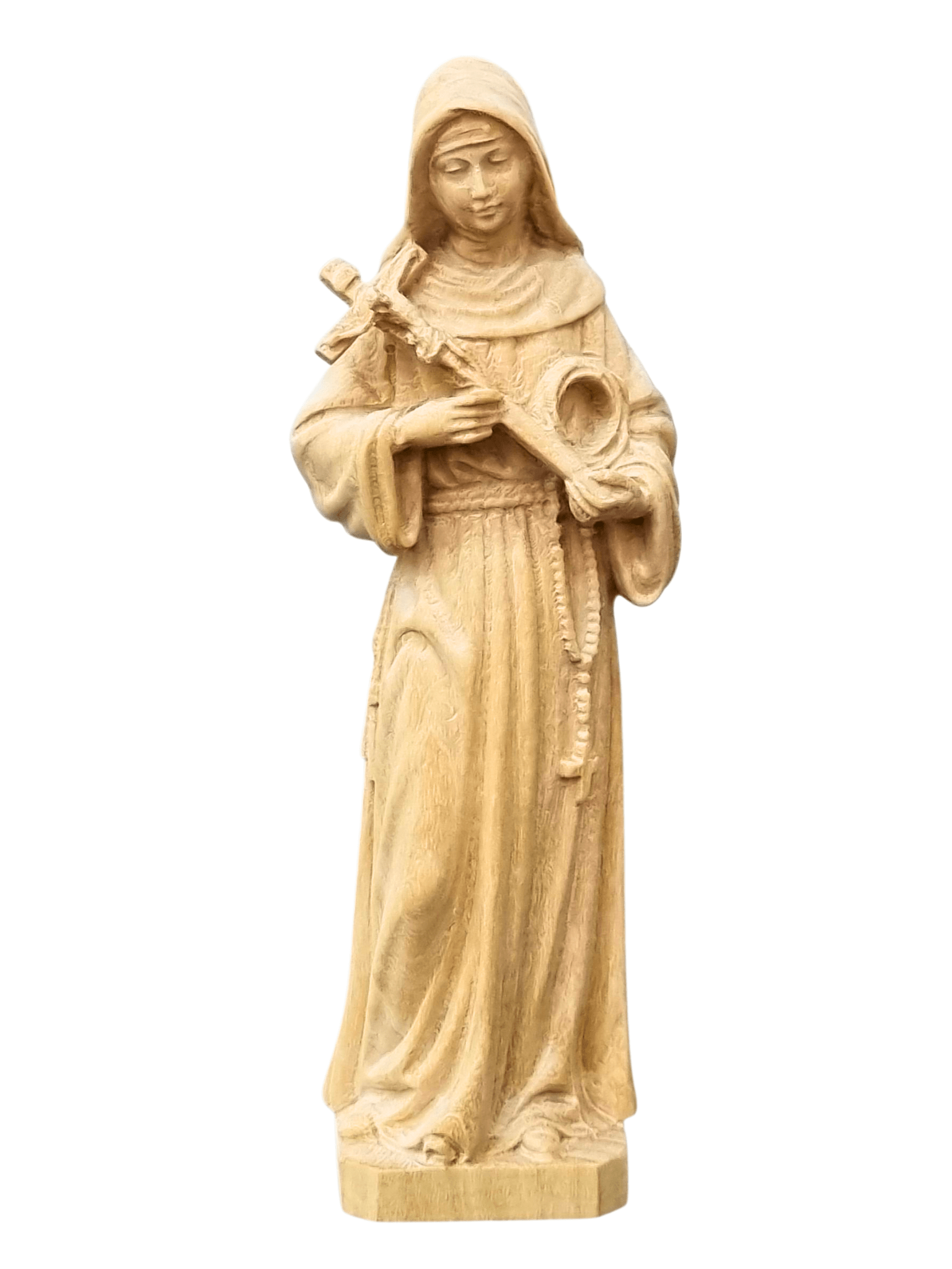 Imagem de Santa Rita em Madeira 16,5 cm-TerraCotta Arte Sacra