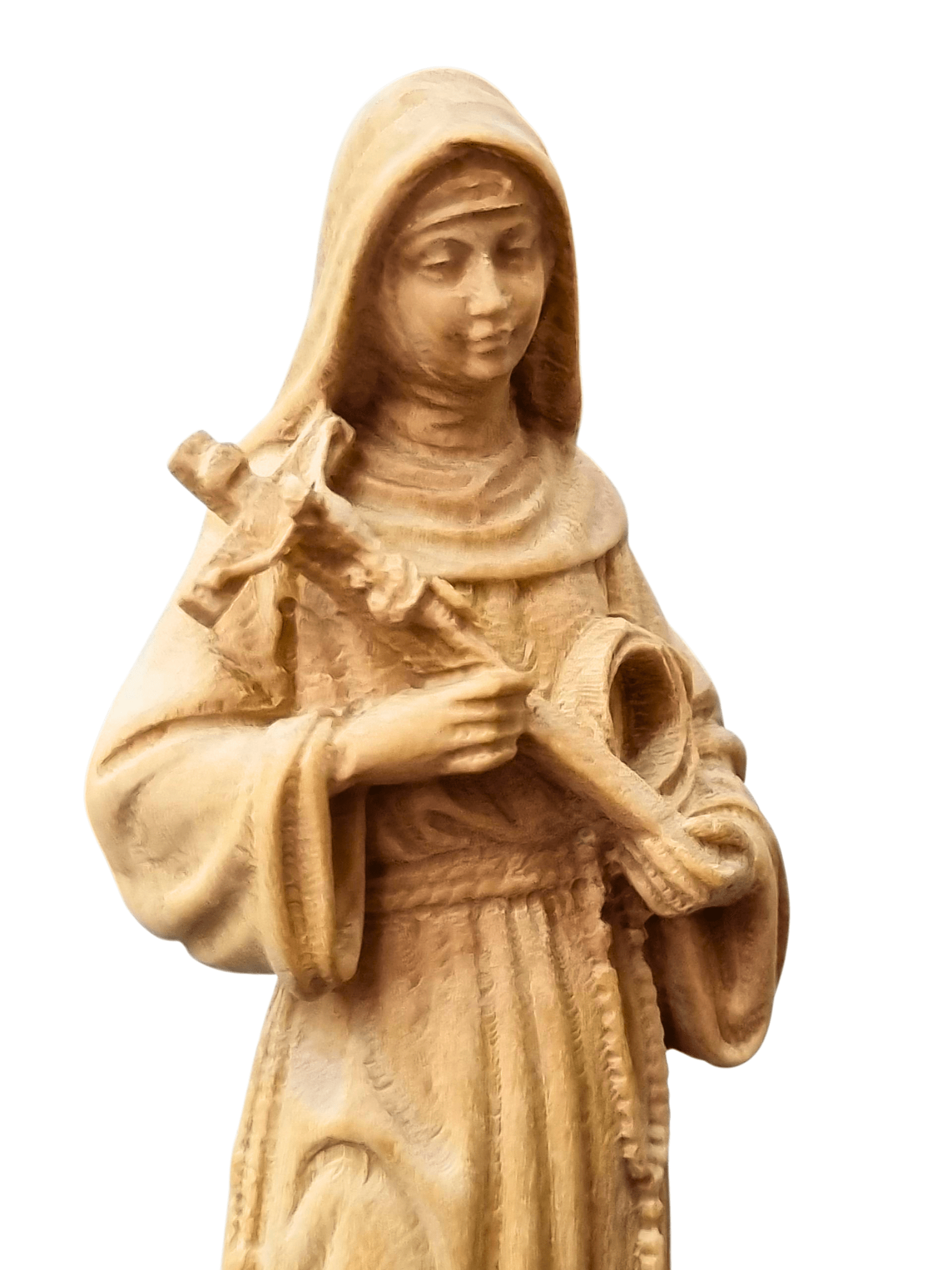 Imagem de Santa Rita em Madeira 16,5 cm-TerraCotta Arte Sacra