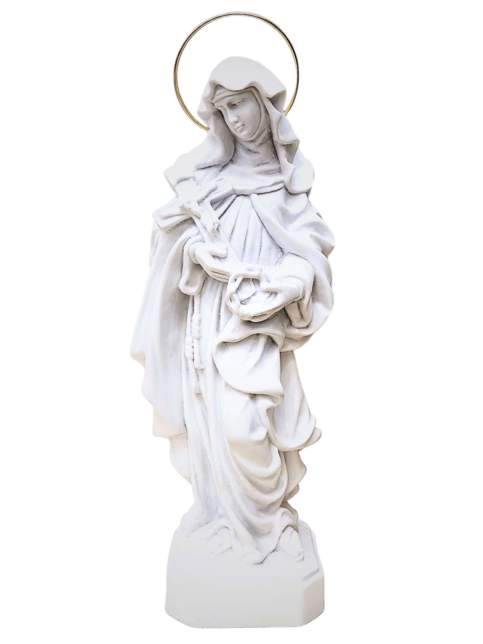Imagem de Santa Rita em Pó de Mármore 30 cm-TerraCotta Arte Sacra
