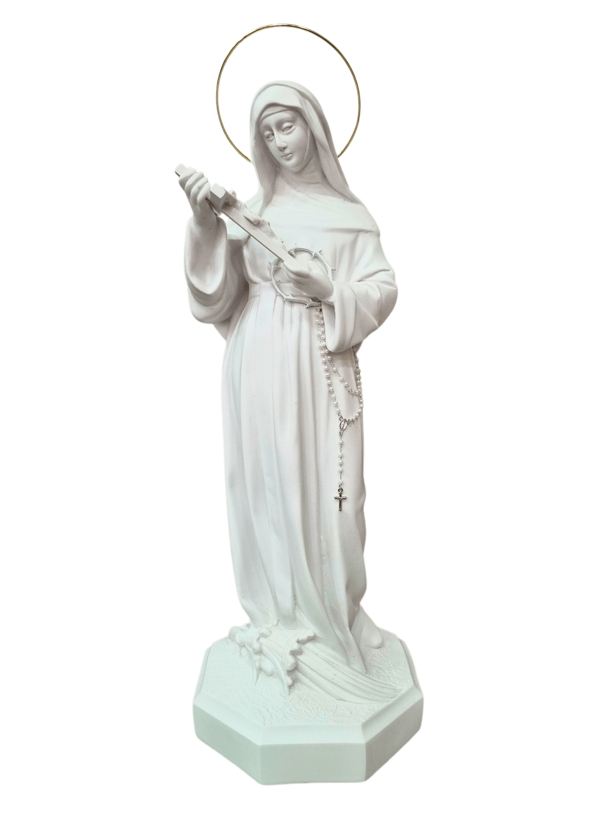 Imagem de Santa Rita em Pó de Mármore 60cm-TerraCotta Arte Sacra