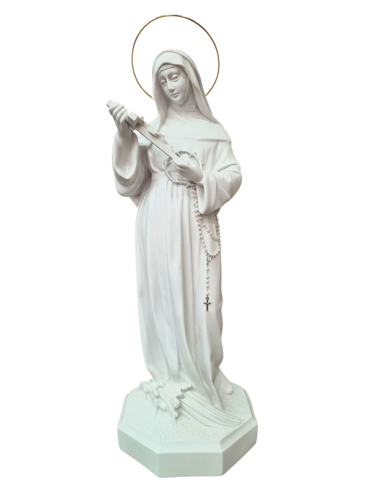 Imagem de Santa Rita em Pó de Mármore 60cm-TerraCotta Arte Sacra