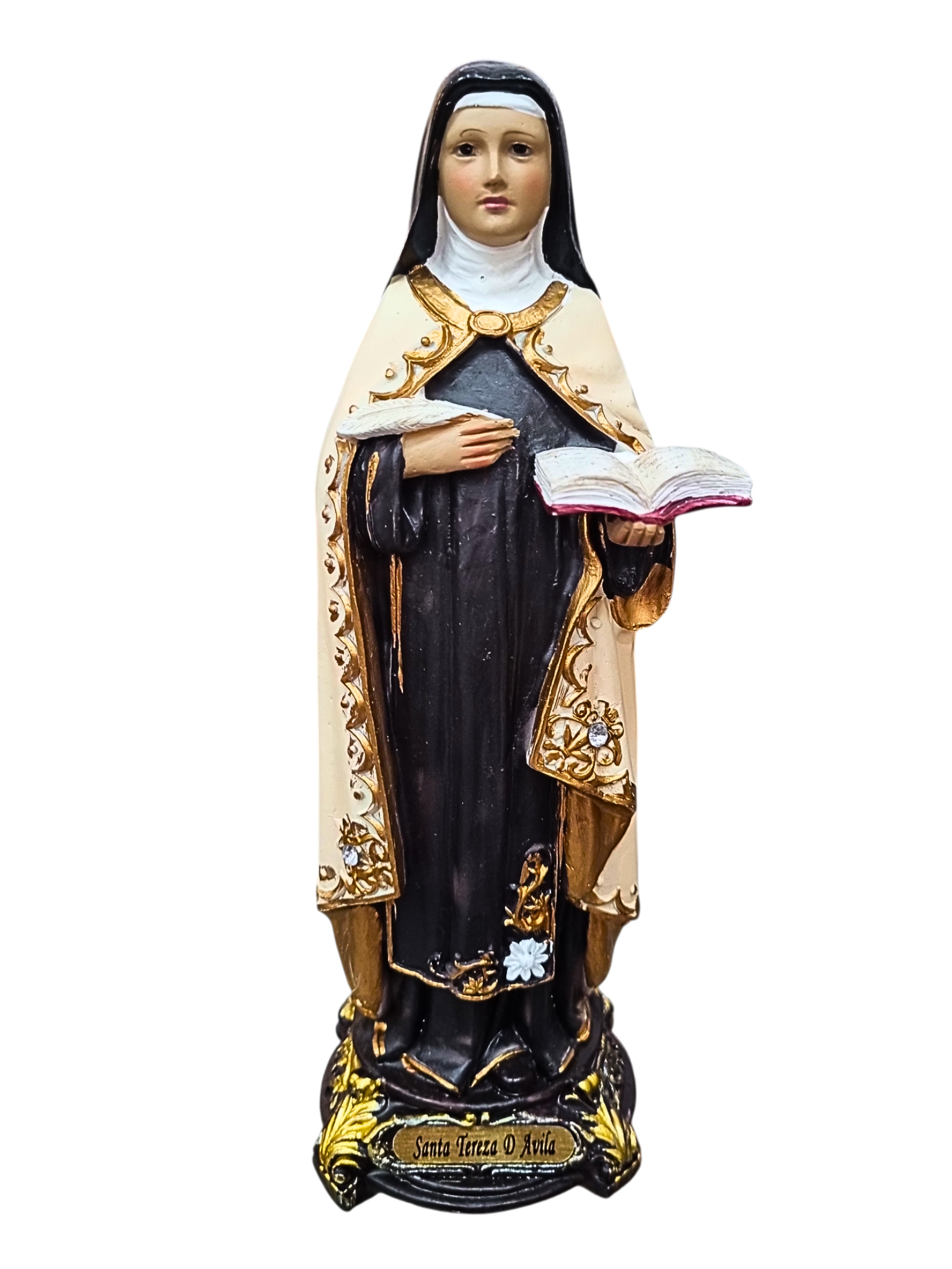 Imagem de Santa Teresa D'ávila em Resina 20 cm-TerraCotta Arte Sacra