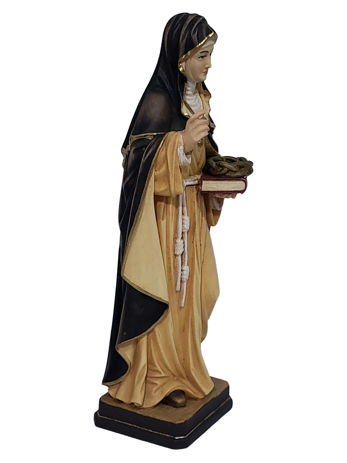 Imagem de Santa Tereza D'avila de Madeira Italiana 21 cm-TerraCotta Arte Sacra