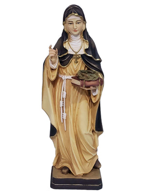 Imagem de Santa Tereza D'avila de Madeira Italiana 21 cm-TerraCotta Arte Sacra