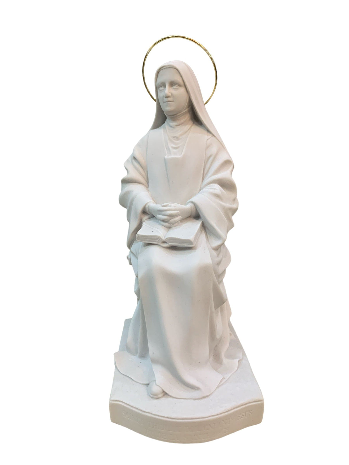 Imagem de Santa Terezinha 19 cm em Pó de Mármore Branca-TerraCotta Arte Sacra