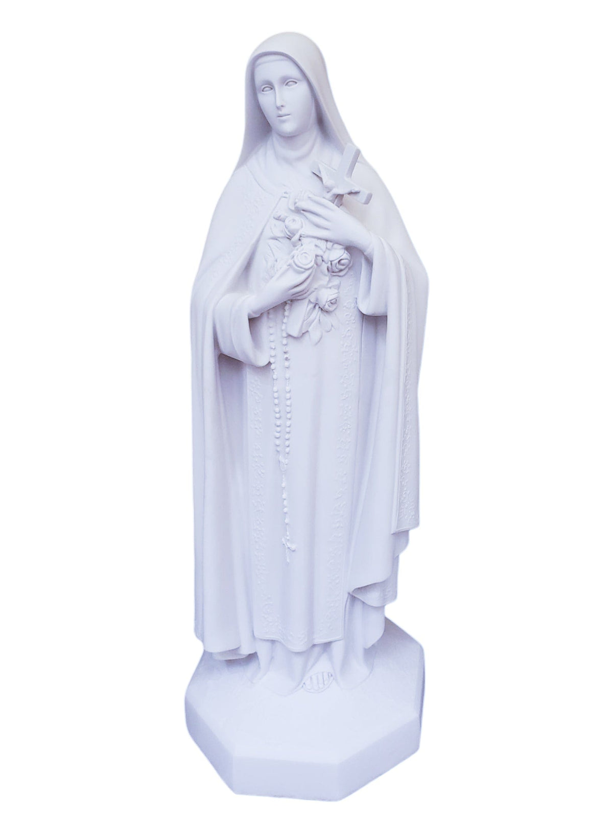 Imagem de Santa Terezinha 60 cm em Pó de Mármore Branca-TerraCotta Arte Sacra