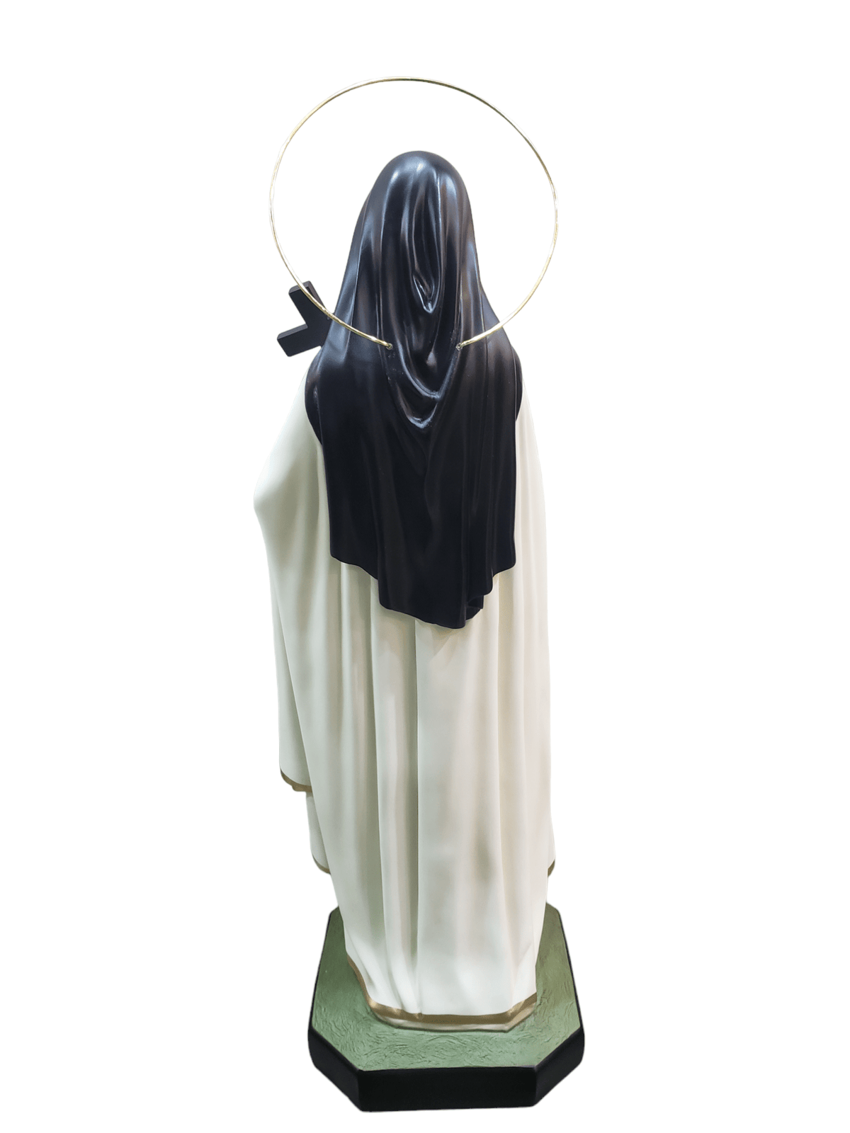 Imagem de Santa Terezinha com Olhos de Vidro em Pó de Mármore de 1 metro-TerraCotta Arte Sacra