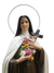 Imagem de Santa Terezinha com Olhos de Vidro em Pó de Mármore de 1 metro-TerraCotta Arte Sacra