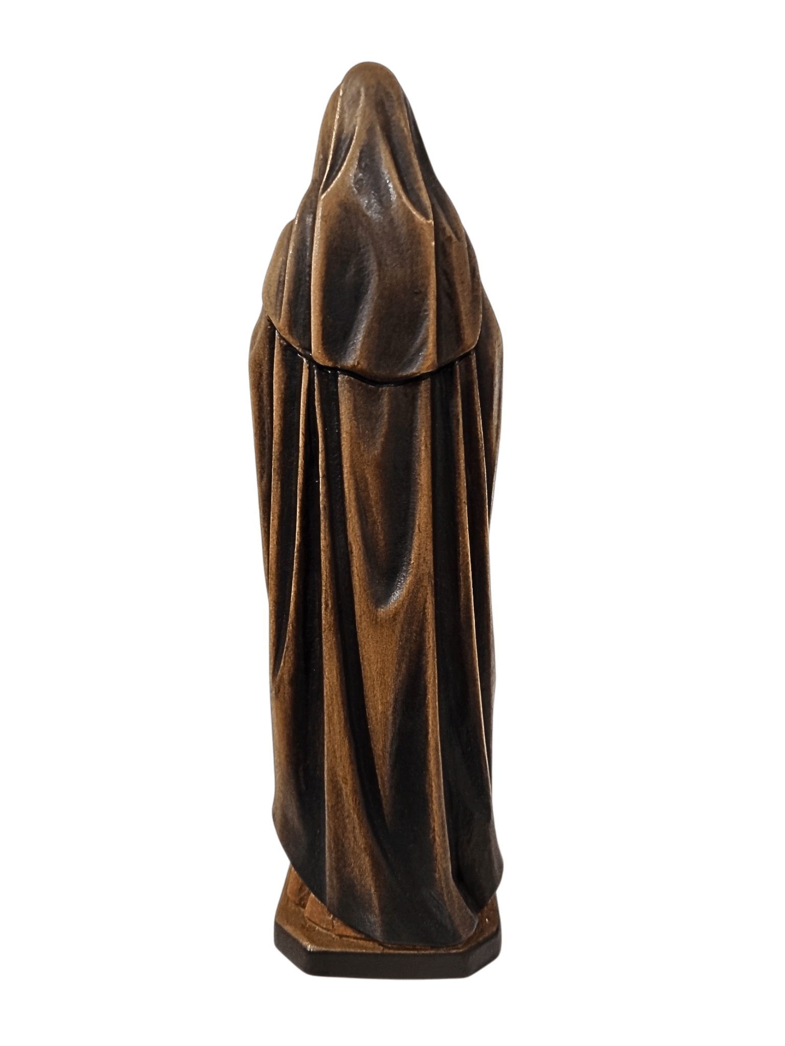Imagem de Santa Terezinha do Menino Jesus em Madeira Italiana 19,5 cm-TerraCotta Arte Sacra