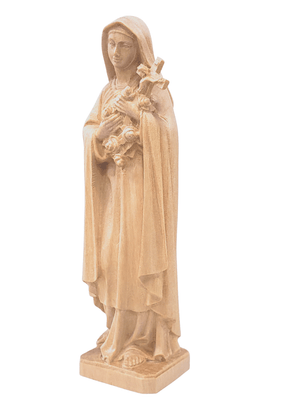 Imagem de Santa Terezinha em Madeira 15 cm-TerraCotta Arte Sacra