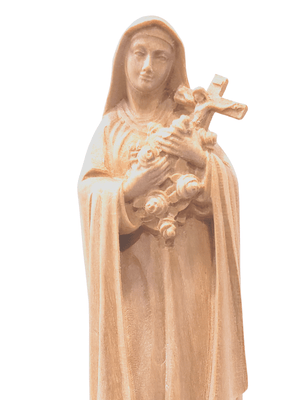 Imagem de Santa Terezinha em Madeira 15 cm-TerraCotta Arte Sacra