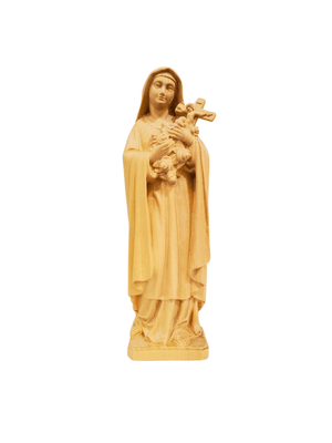 Imagem de Santa Terezinha em Madeira 20cm-TerraCotta Arte Sacra