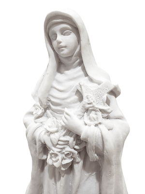 Imagem de Santa Terezinha em Pó de Mármore 20 cm-TerraCotta Arte Sacra