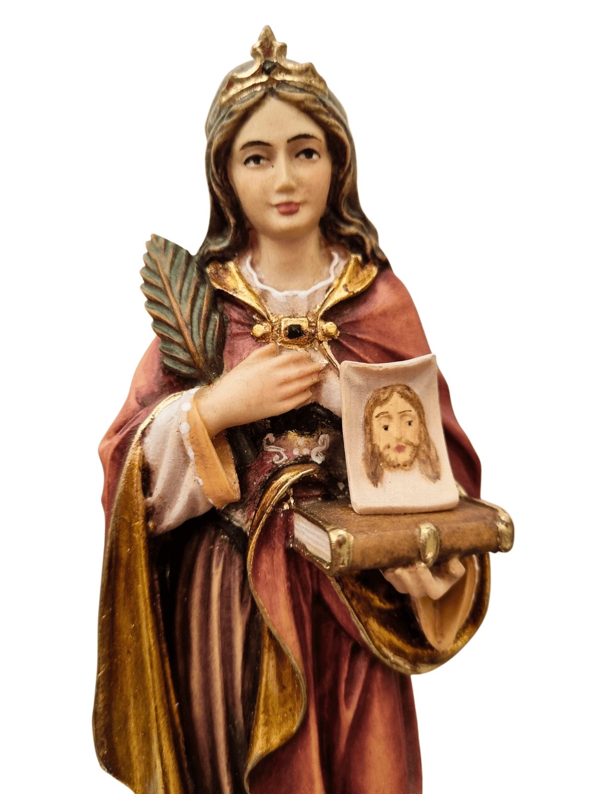 Imagem de Santa Verônica em Madeira Italiana 20 cm-TerraCotta Arte Sacra
