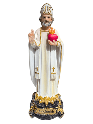 Imagem de Santo Agostinho em Resina 20 cm-TerraCotta Arte Sacra