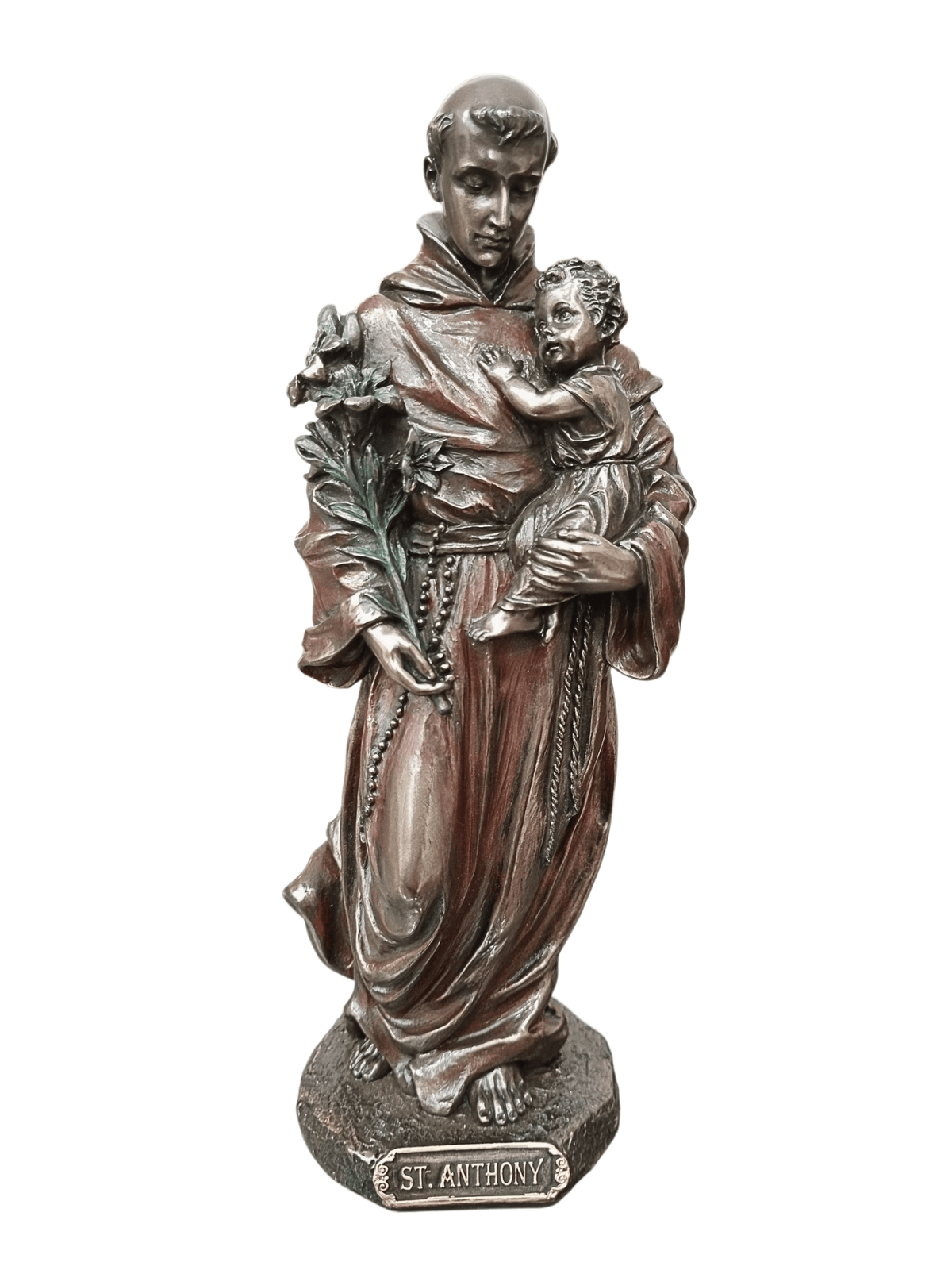 Imagem de Santo Antônio Acabamento em Bronze 20 cm-TerraCotta Arte Sacra