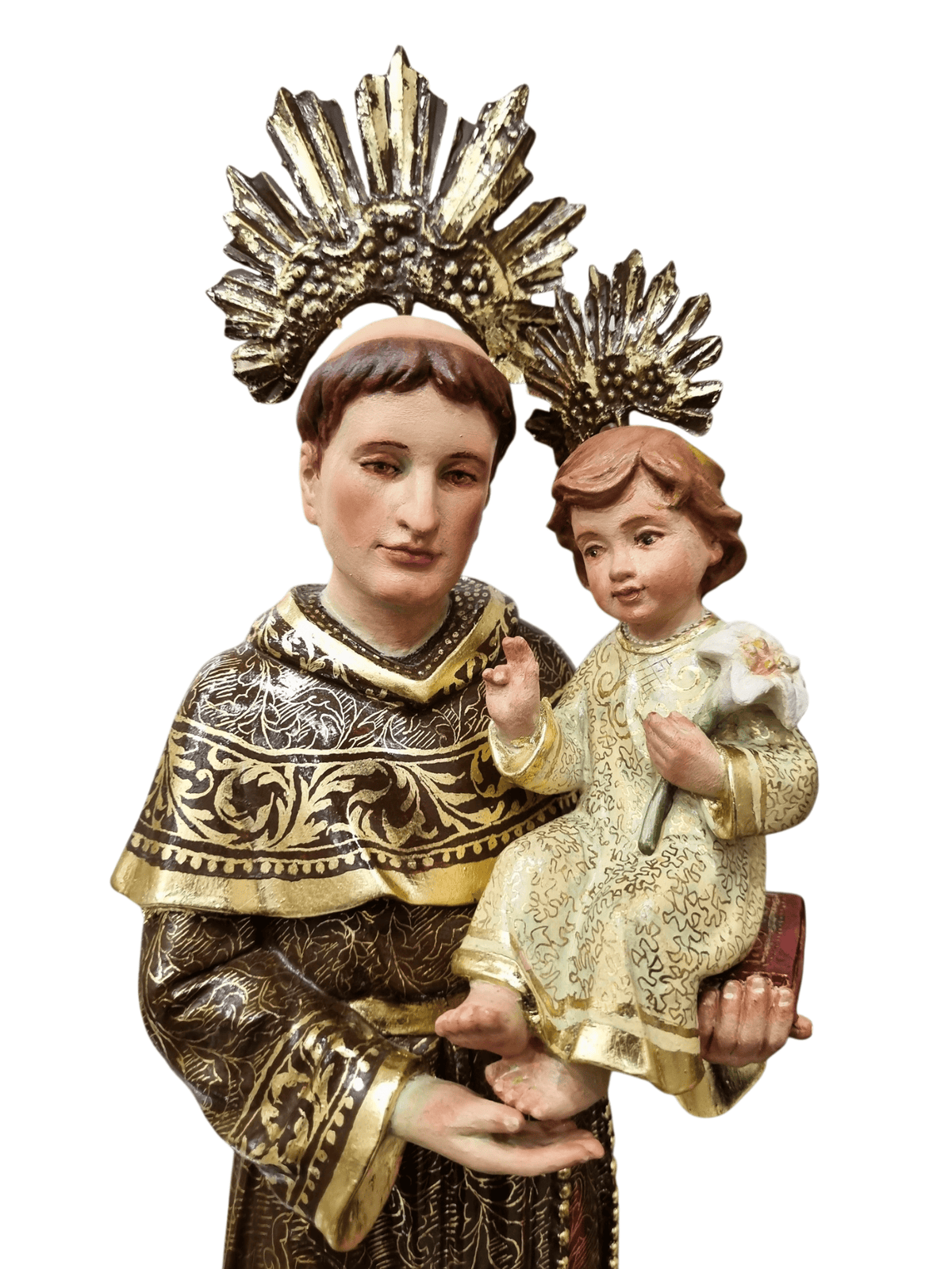 Imagem de Santo Antônio Policromado de 48 cm-TerraCotta Arte Sacra