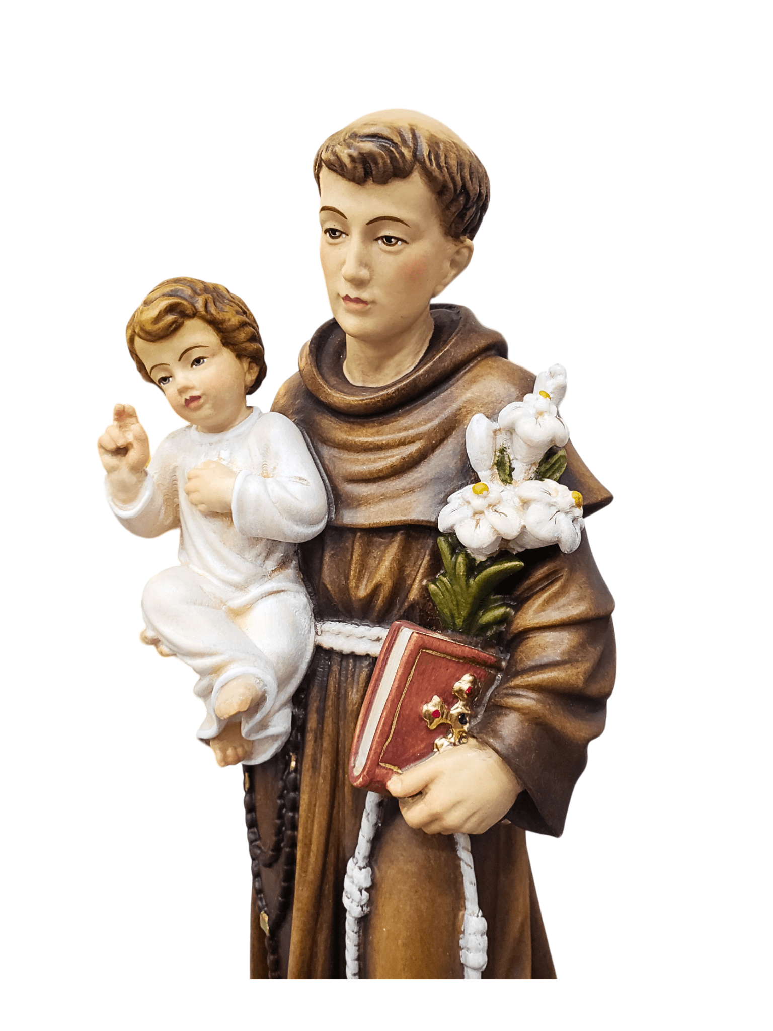 Imagem de Santo Antônio de Madeira Italiana 40 cm-TerraCotta Arte Sacra