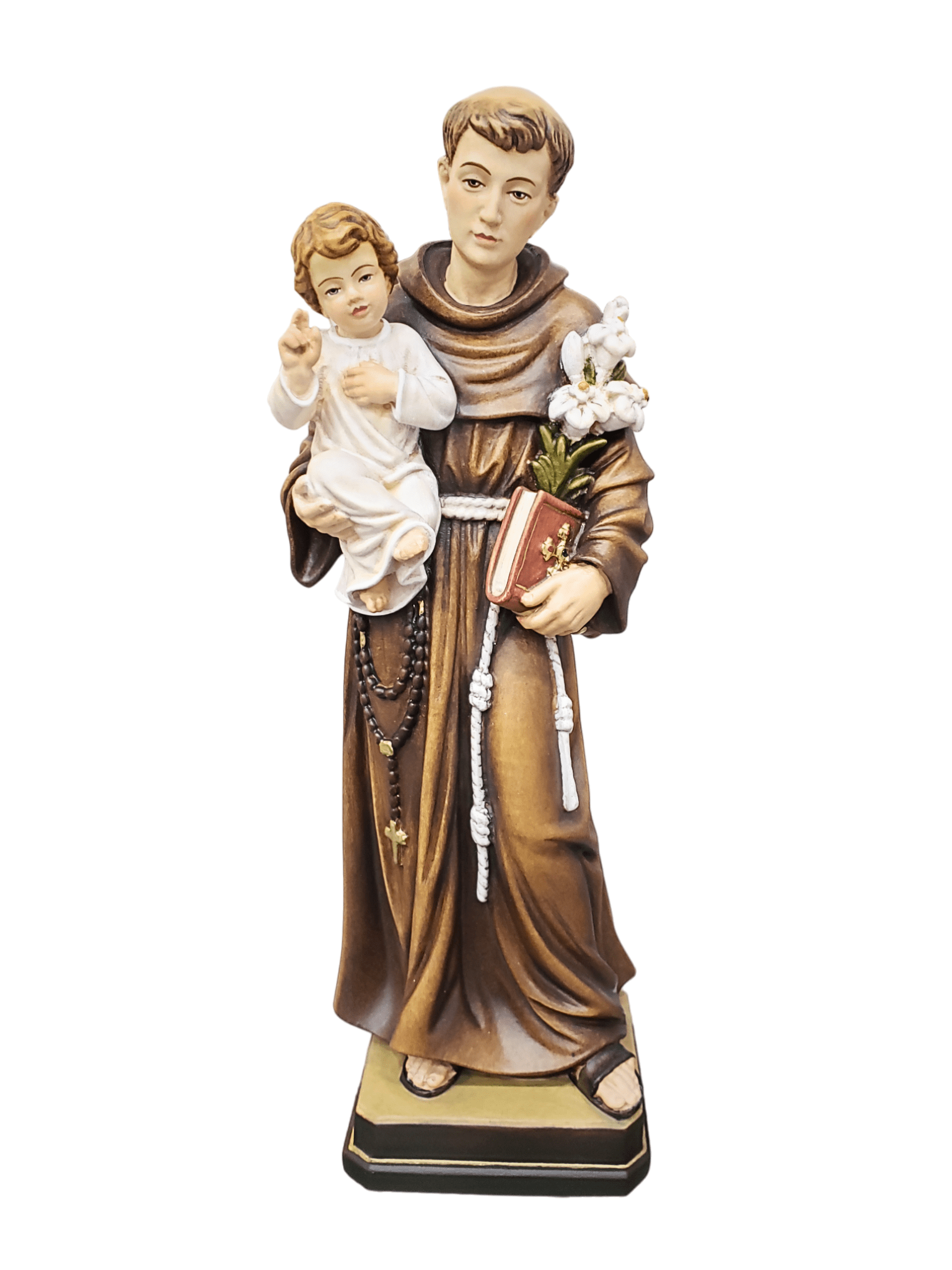 Imagem de Santo Antônio de Madeira Italiana 40 cm-TerraCotta Arte Sacra
