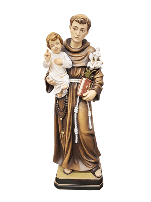 Imagem de Santo Antônio de Madeira Italiana 40 cm-TerraCotta Arte Sacra