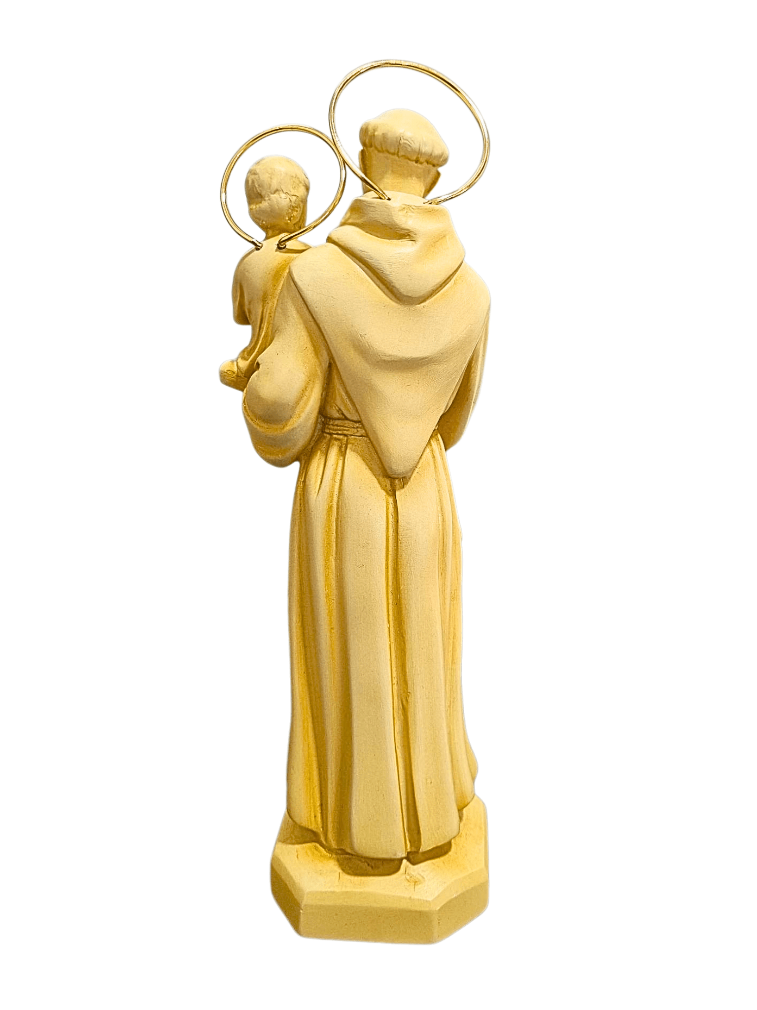 Imagem de Santo Antônio em Pó de Mármore 25 cm Cor Marfim-TerraCotta Arte Sacra
