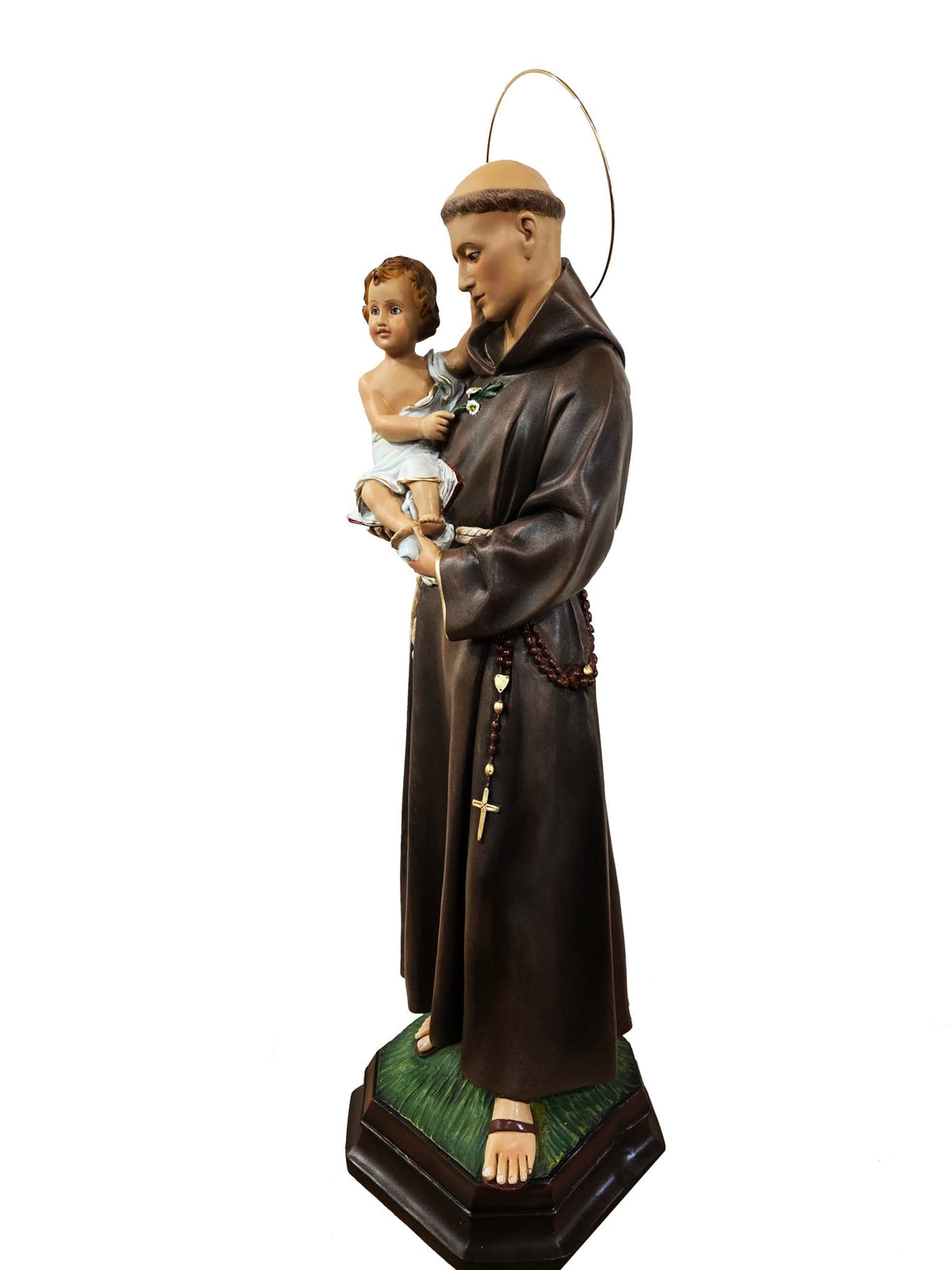 Imagem de Santo Antônio em Pó de Mármore 60 cm-TerraCotta Arte Sacra