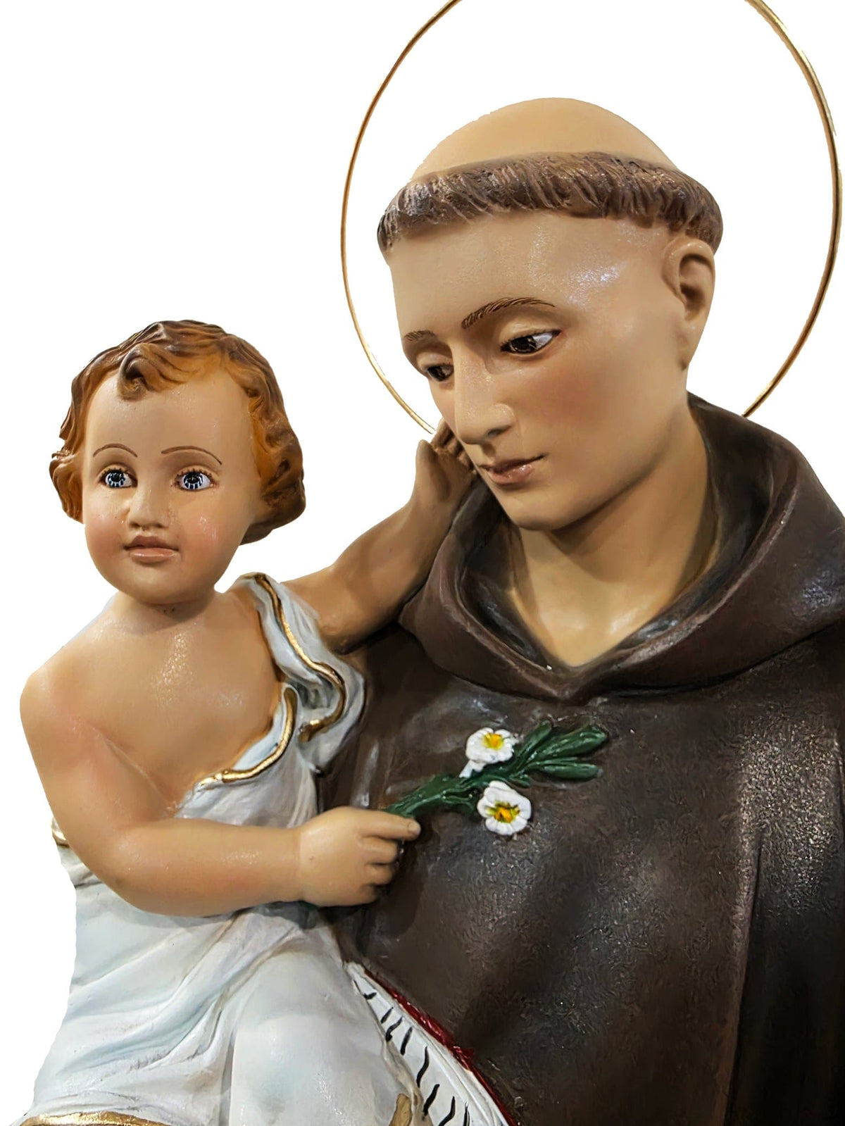 Imagem de Santo Antônio em Pó de Mármore 60 cm-TerraCotta Arte Sacra