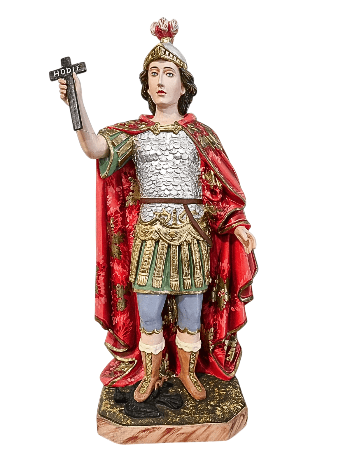 Imagem de Santo Expedito Policromada em Madeira 63 cm-TerraCotta Arte Sacra