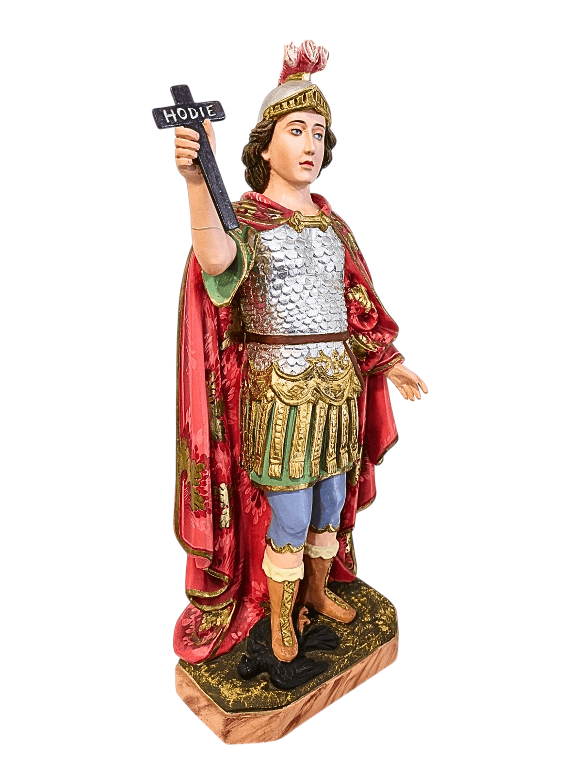 Imagem de Santo Expedito Policromada em Madeira 63 cm-TerraCotta Arte Sacra