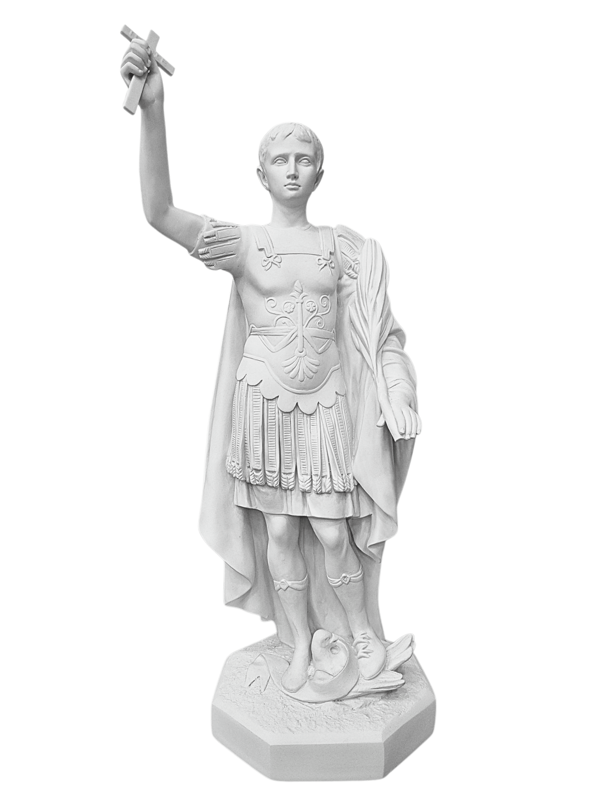 Imagem de Santo Expedito em Pó de Mármore 60 cm-TerraCotta Arte Sacra