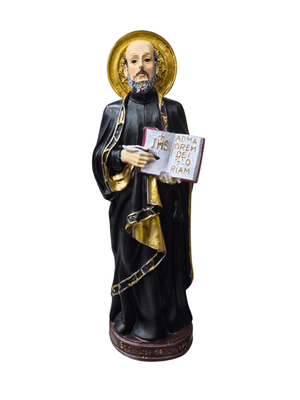 Imagem de Santo Inácio de Loyola em resina 20 cm-TerraCotta Arte Sacra