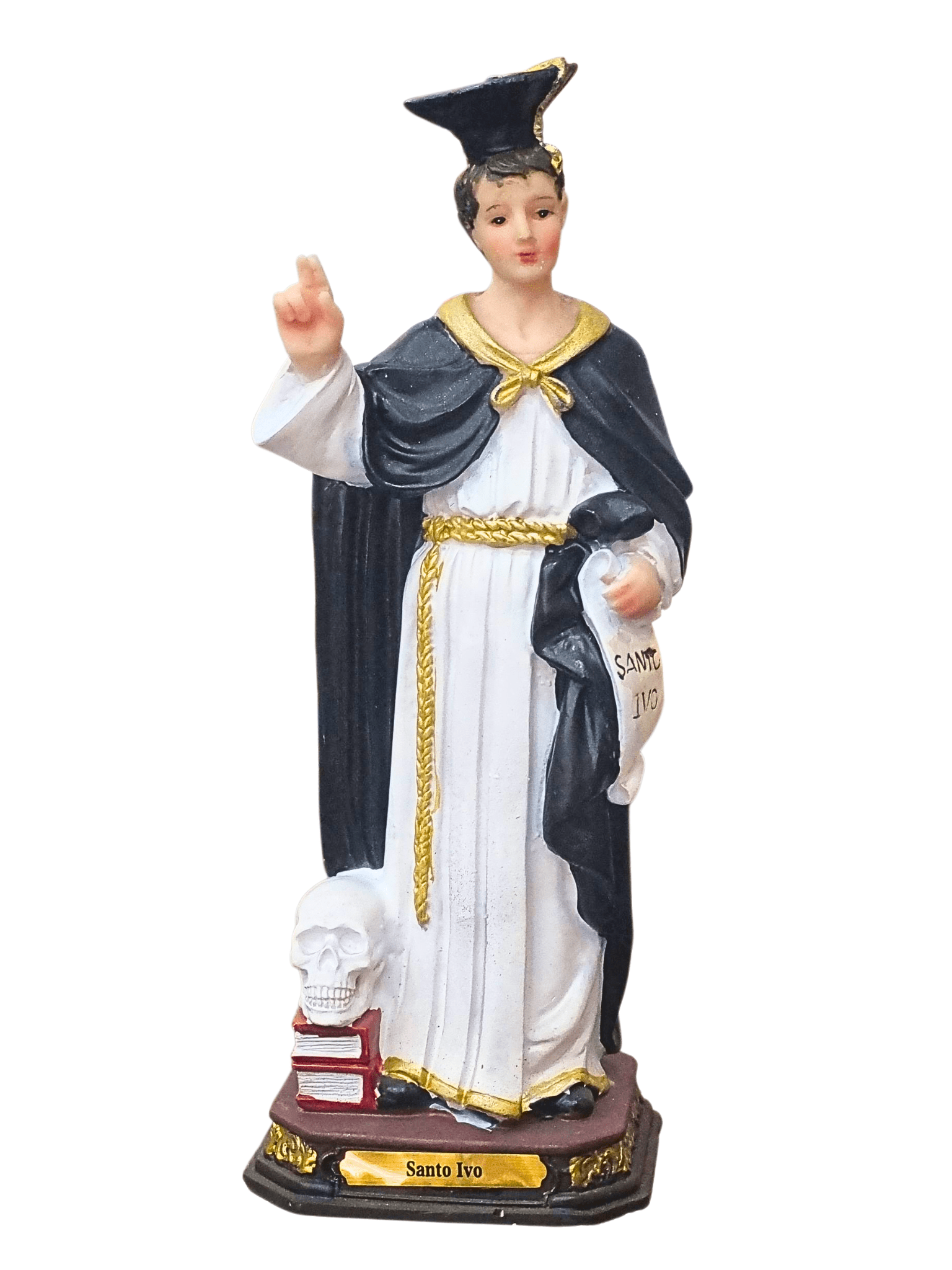 Imagem de Santo Ivo em Resina 20 cm-TerraCotta Arte Sacra