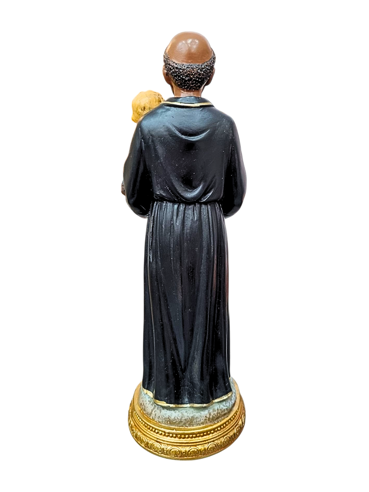 Imagem de São Benedito 20 cm de Resina-TerraCotta Arte Sacra