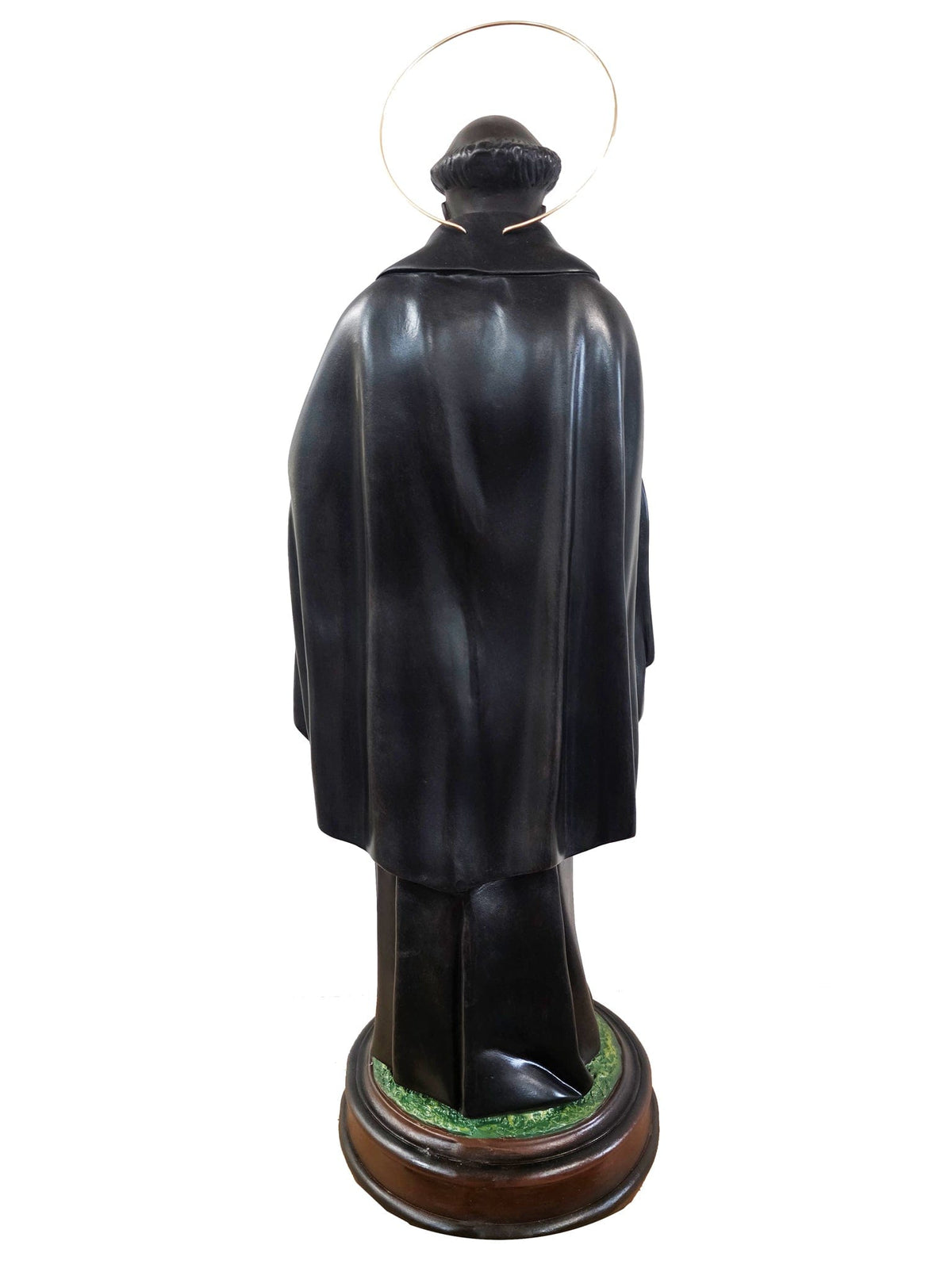 Imagem de São Benedito em Pó de Mármore 60 cm-TerraCotta Arte Sacra