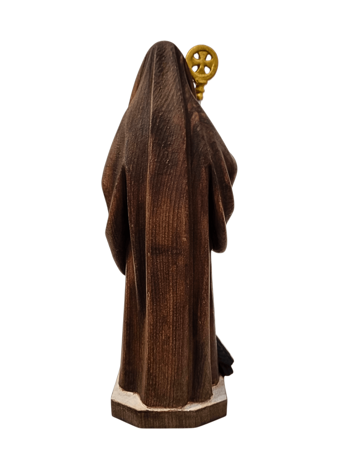 Imagem de São Bento Colorido em Madeira 20 cm-TerraCotta Arte Sacra