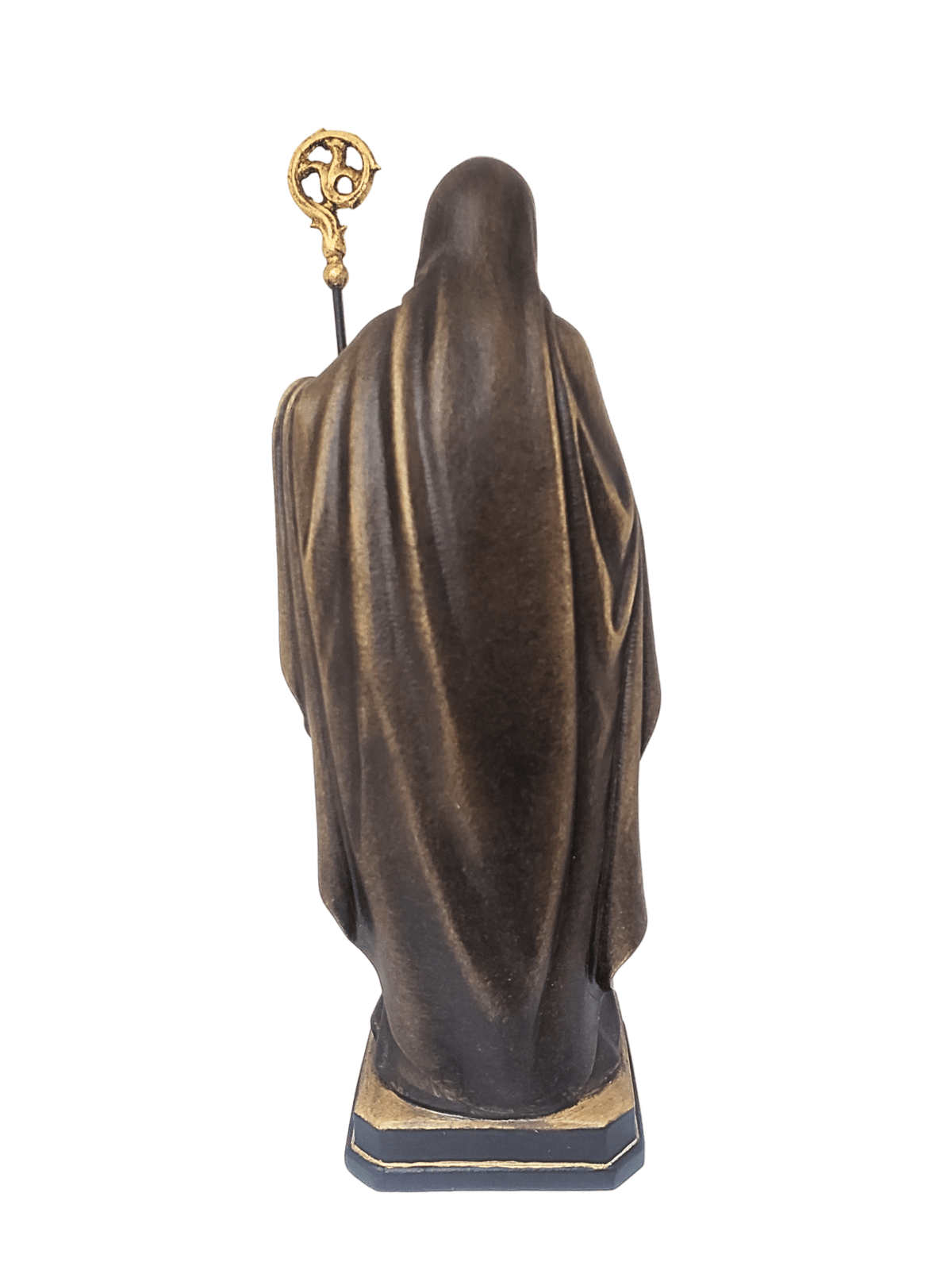 Imagem de São Bento em Madeira Italiana 20cm-TerraCotta Arte Sacra