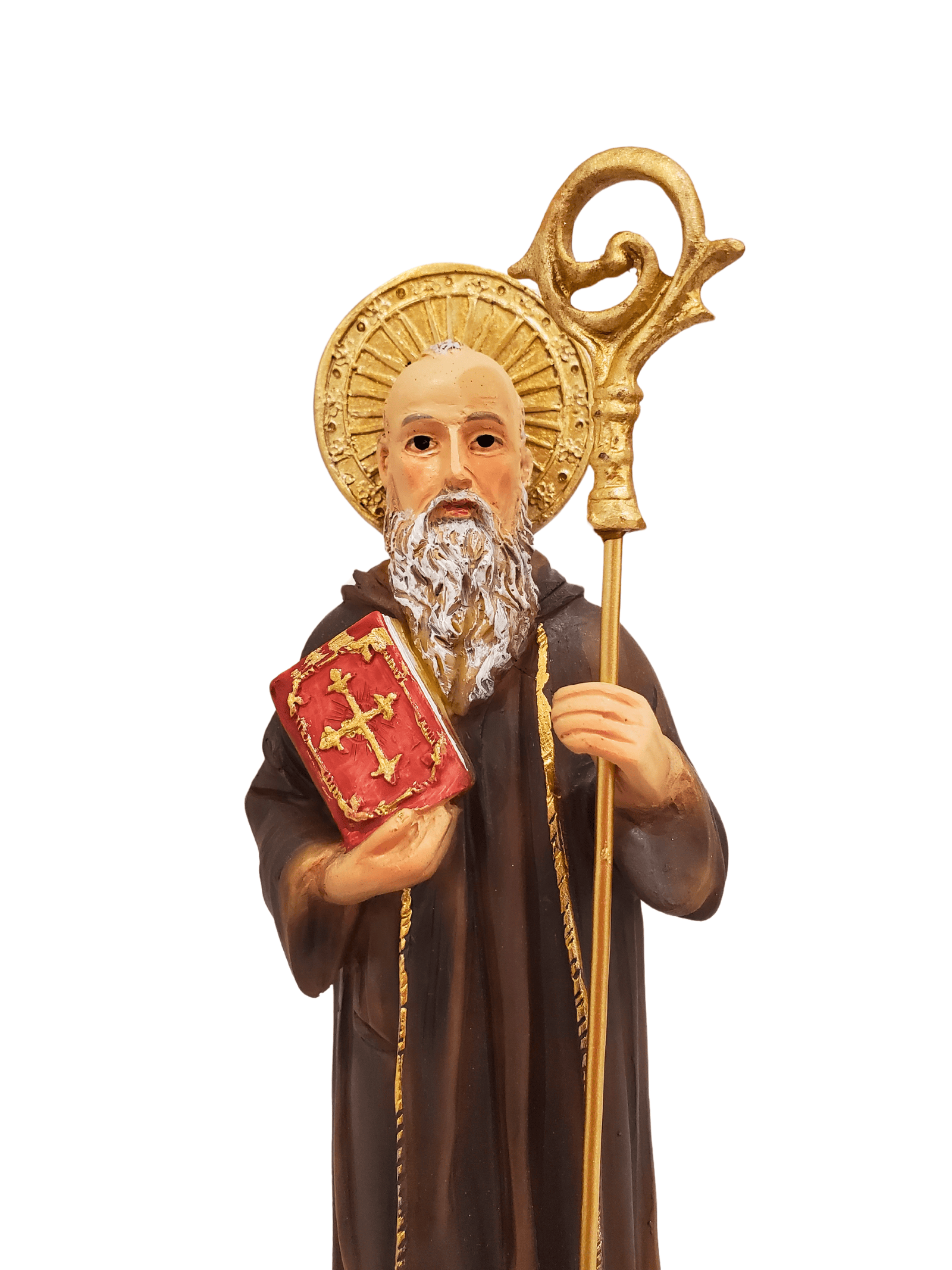 Imagem de São Bento em Resina 20 cm-TerraCotta Arte Sacra