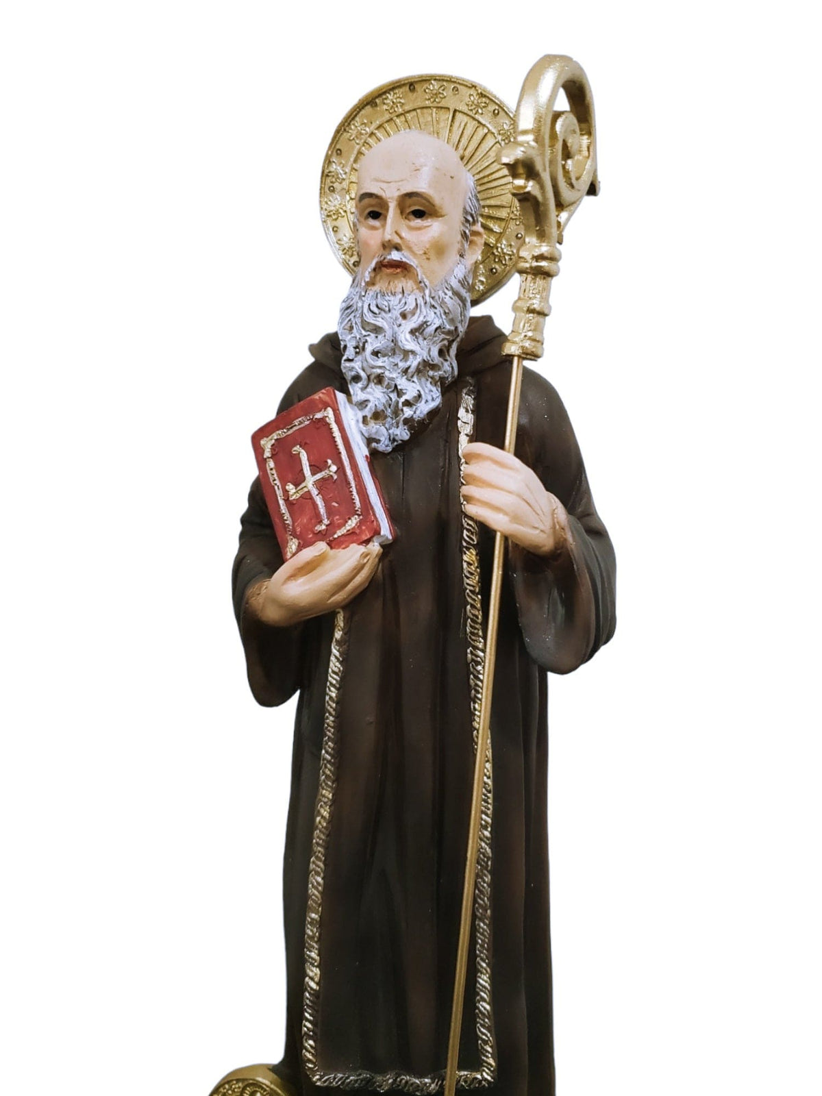 Imagem de São Bento em Resina 30 cm-TerraCotta Arte Sacra