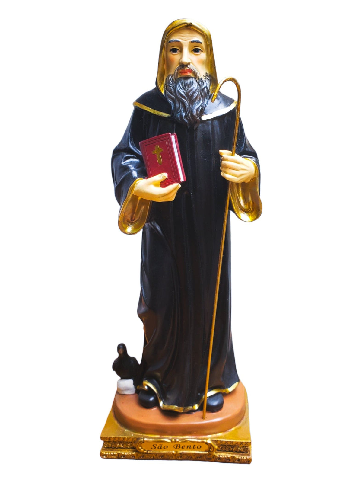 Imagem de São Bento em Resina 30 cm-TerraCotta Arte Sacra