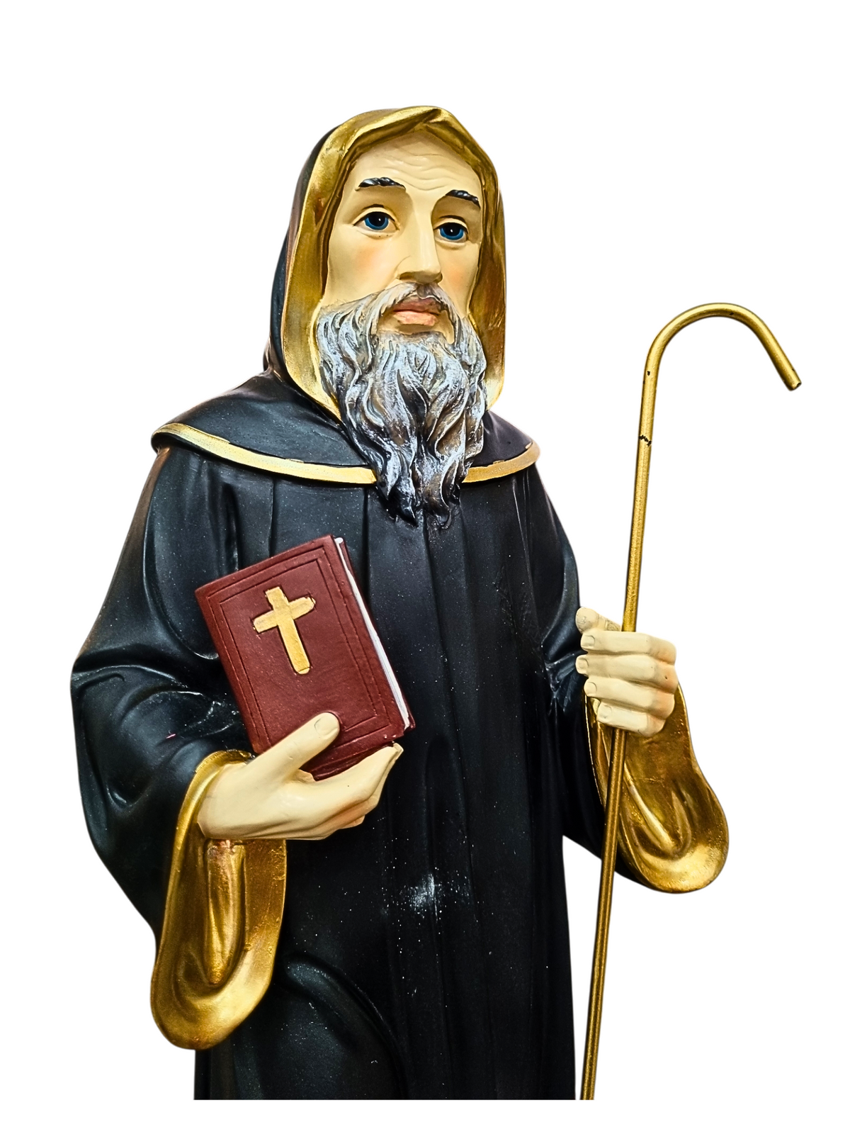 Imagem de São Bento em Resina 40 cm-TerraCotta Arte Sacra