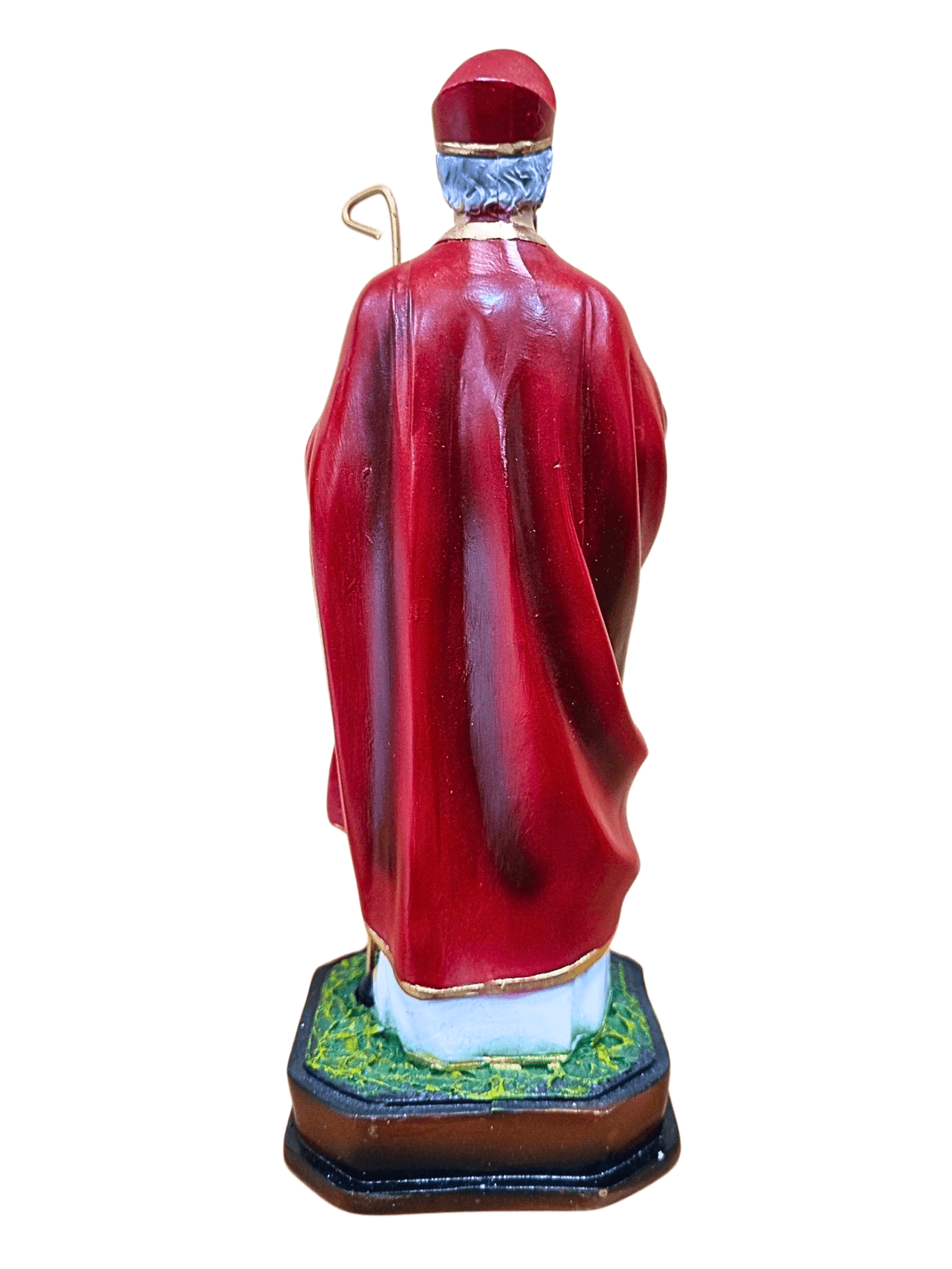 Imagem de São Brás em Pó de Mármore Colorida 20 cm-TerraCotta Arte Sacra