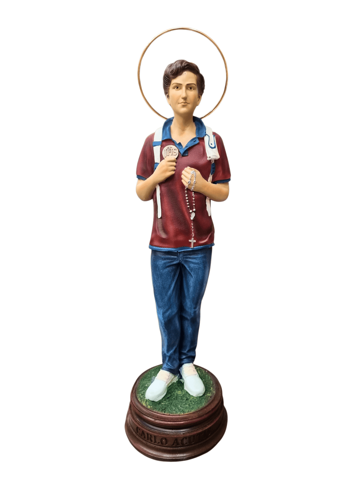 Imagem de São Carlo Acutis em Resina 30 cm-TerraCotta Arte Sacra