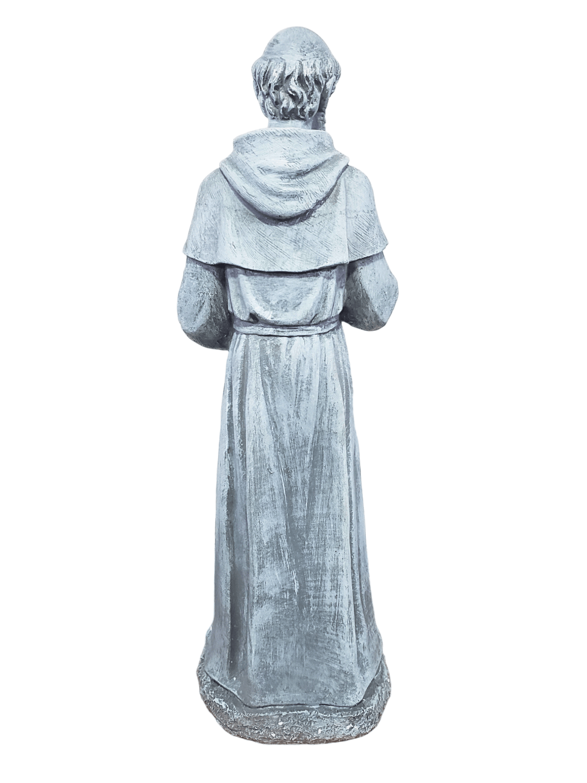 Imagem de São Francisco de Assis em Resina Estilo Pedra 70 cm-TerraCotta Arte Sacra