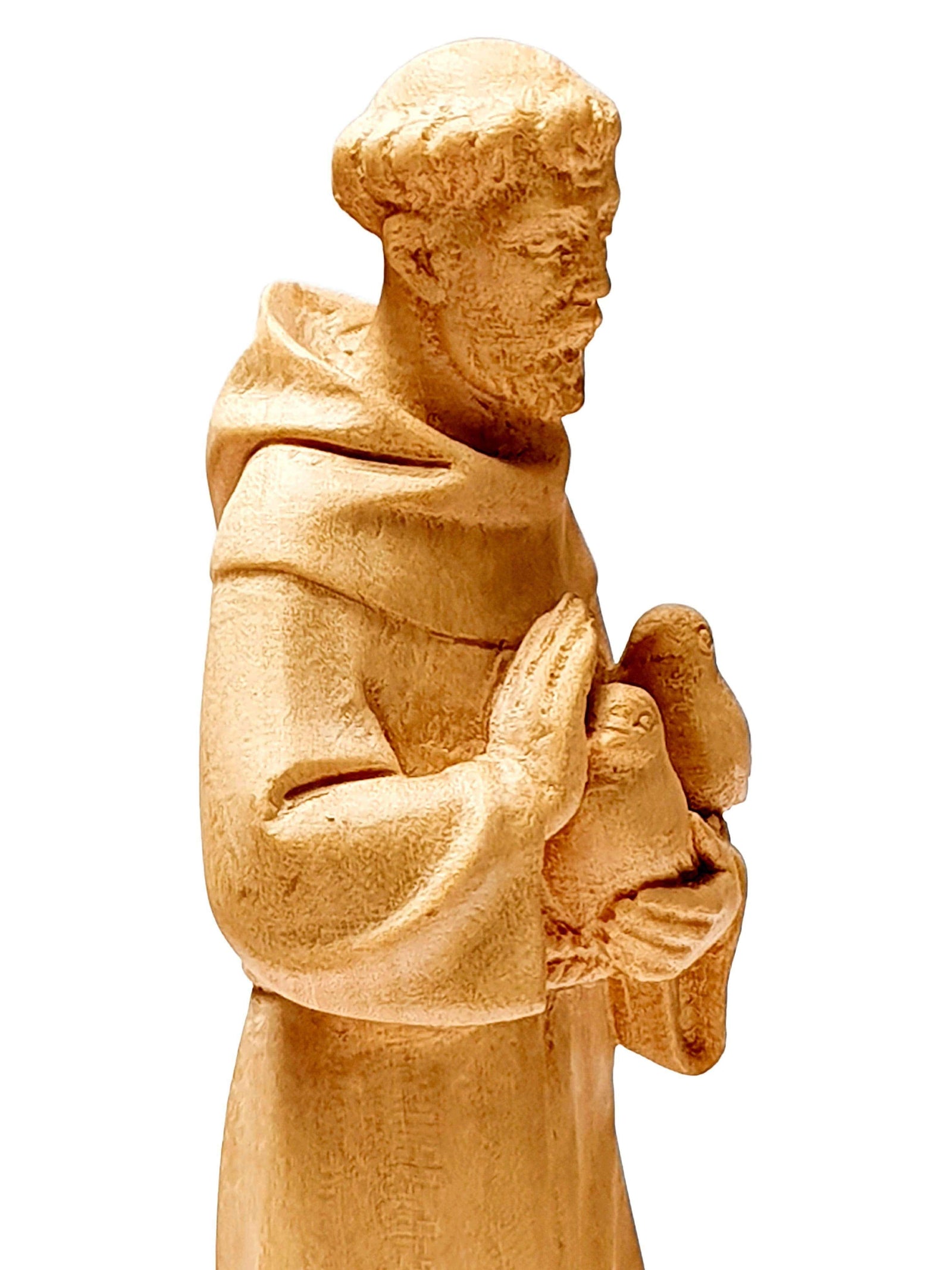 Imagem de São Francisco em Madeira 9 cm-TerraCotta Arte Sacra