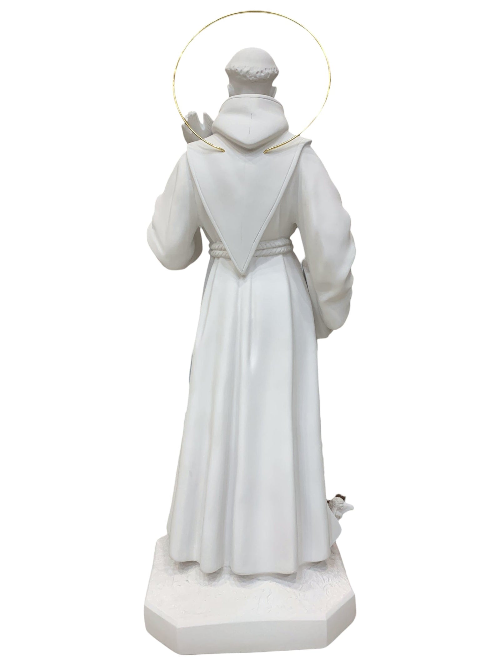 Imagem de São Francisco em Pó de Mármore 105 cm-TerraCotta Arte Sacra