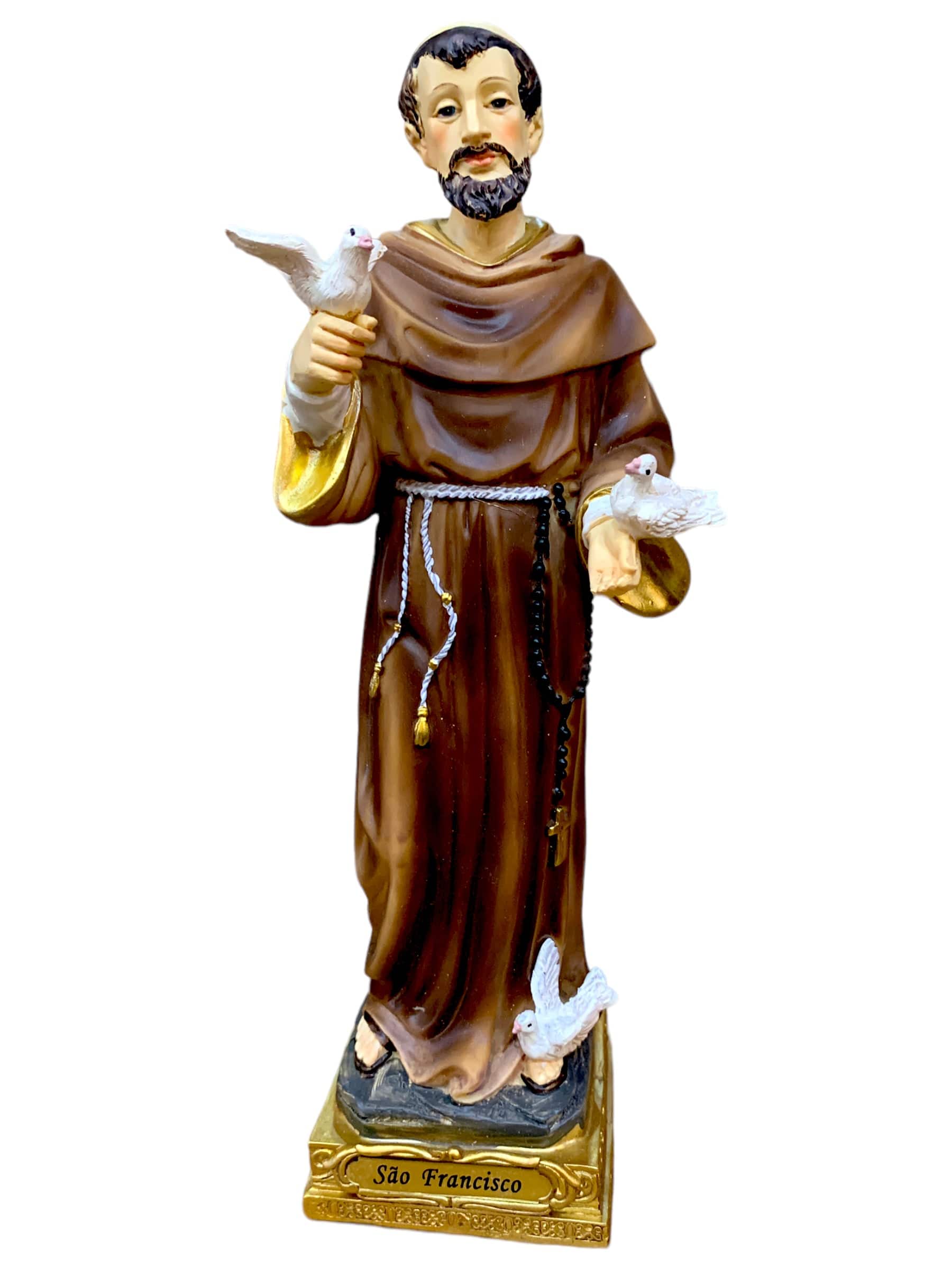 Imagem de São Francisco em Resina 20 cm-TerraCotta Arte Sacra