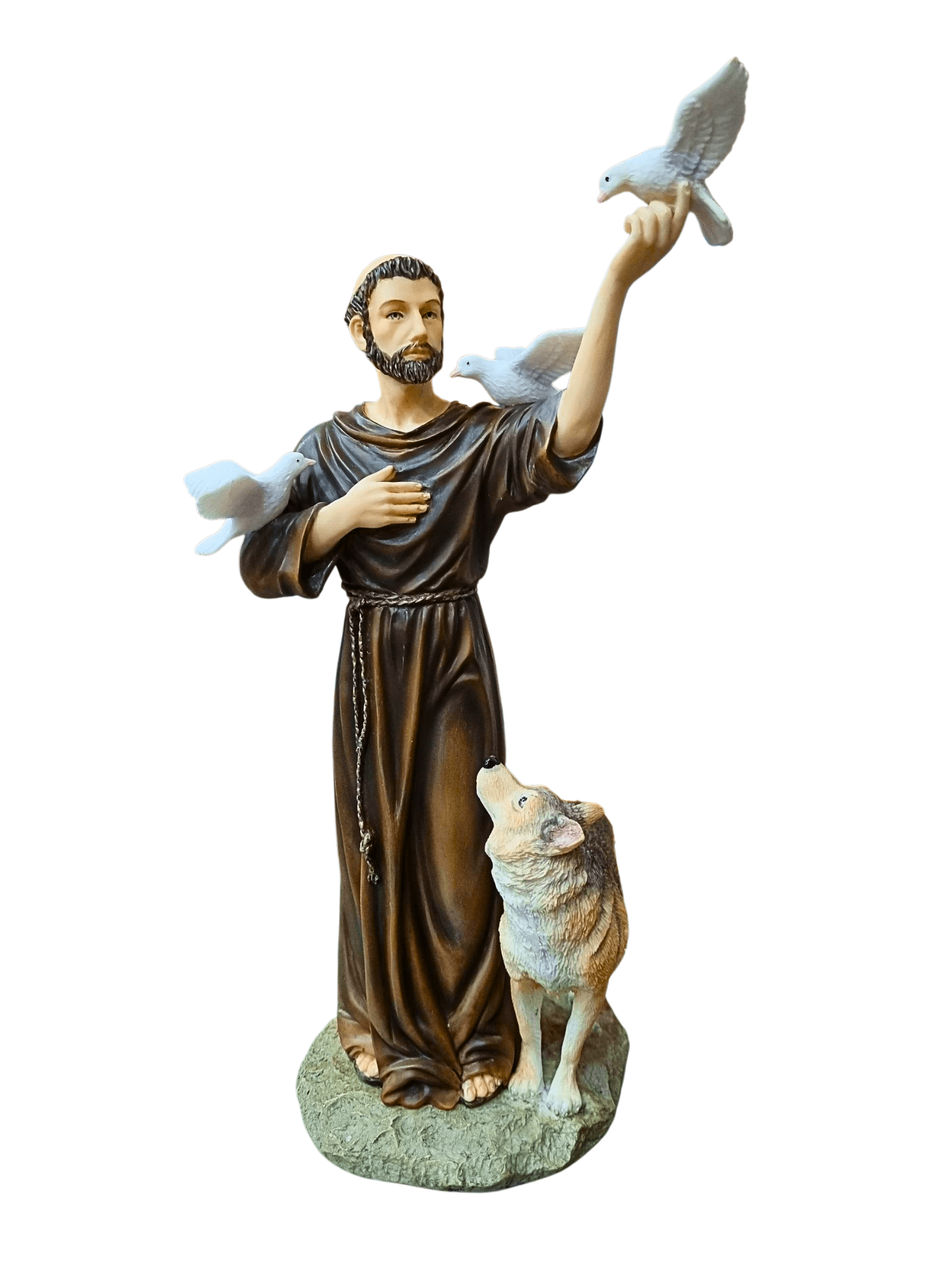 Imagem de São Francisco em Resina 30 cm-TerraCotta Arte Sacra