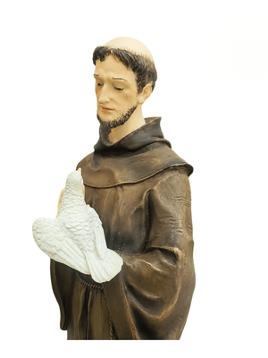 Imagem de São Francisco em Resina 30cm-TerraCotta Arte Sacra