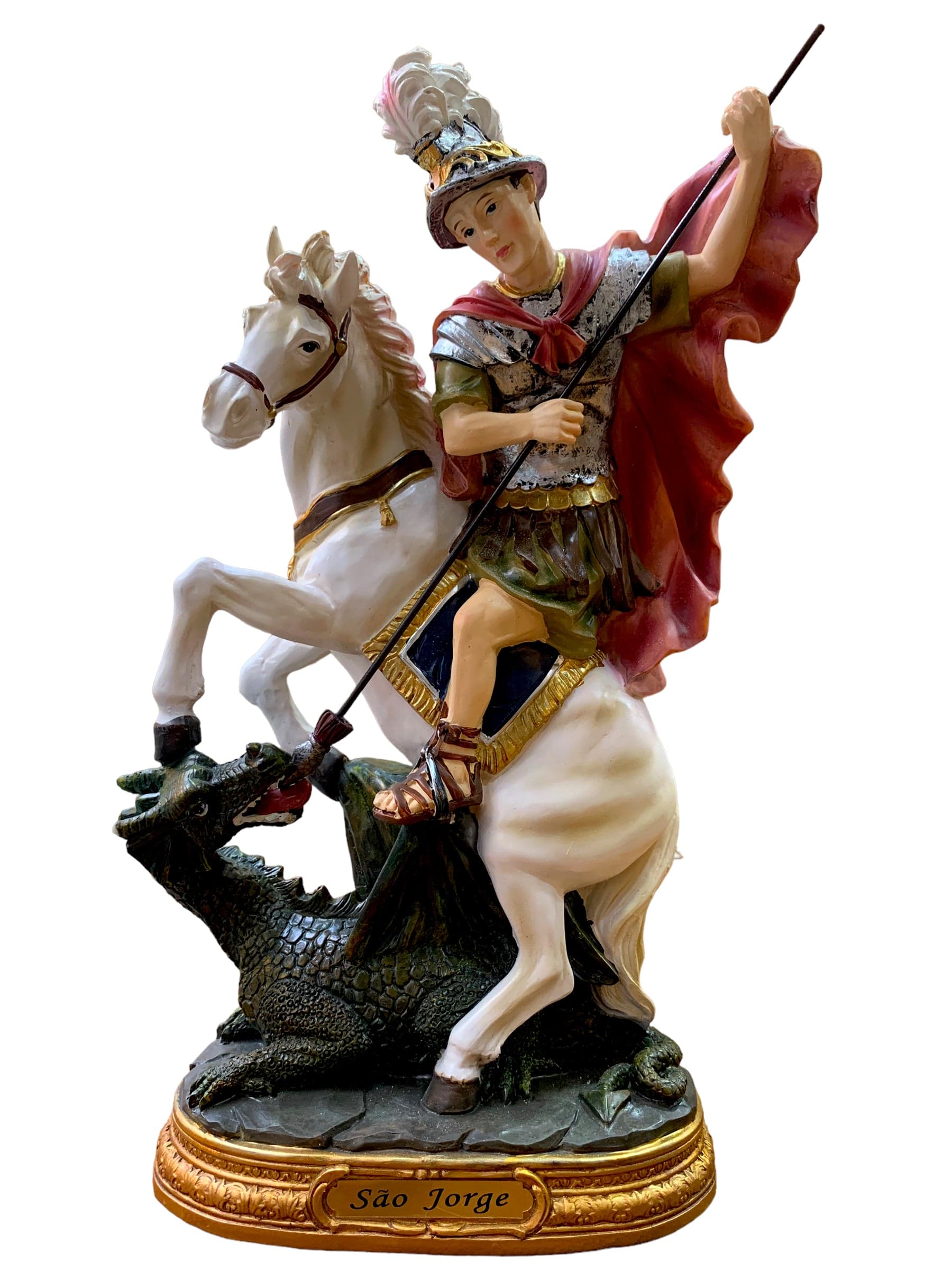 Imagem de São Jorge em Resina 30 cm-TerraCotta Arte Sacra